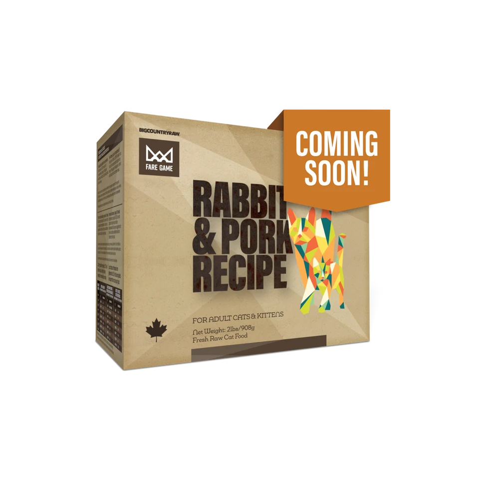 Big Country Raw Fare Game Rabbit & Pork Recipe